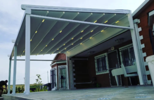 Işıklı Tente Otomatik Uzaktan Kumandalı