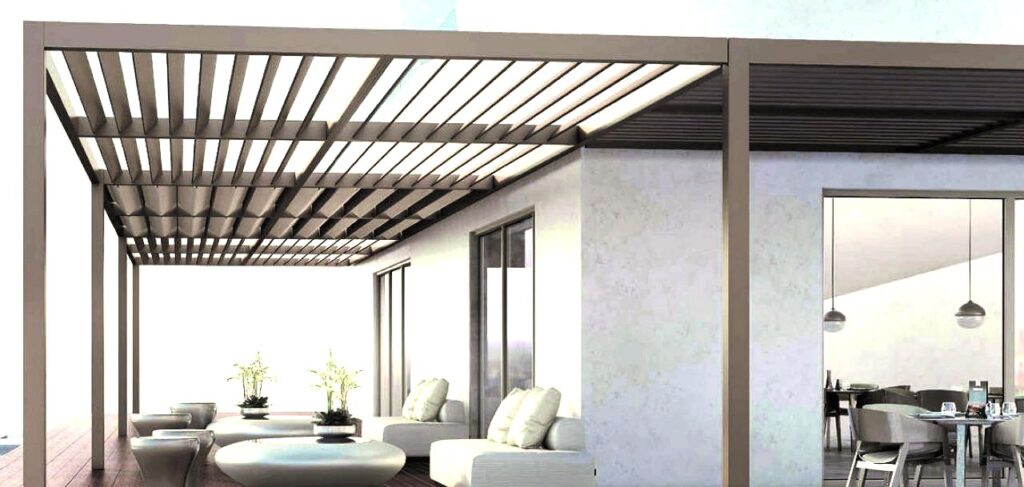Kapatilabilir Yan Duvarli Bioklimatik Pergola Tenteler