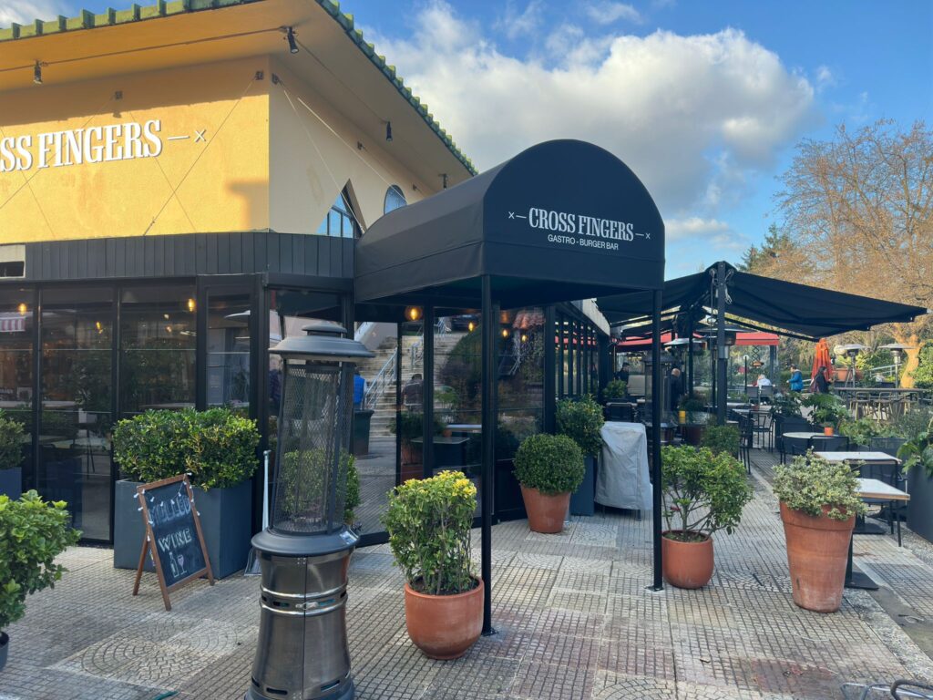 Cafe Giriş Yürüyüş Yolu Tünel Tente
