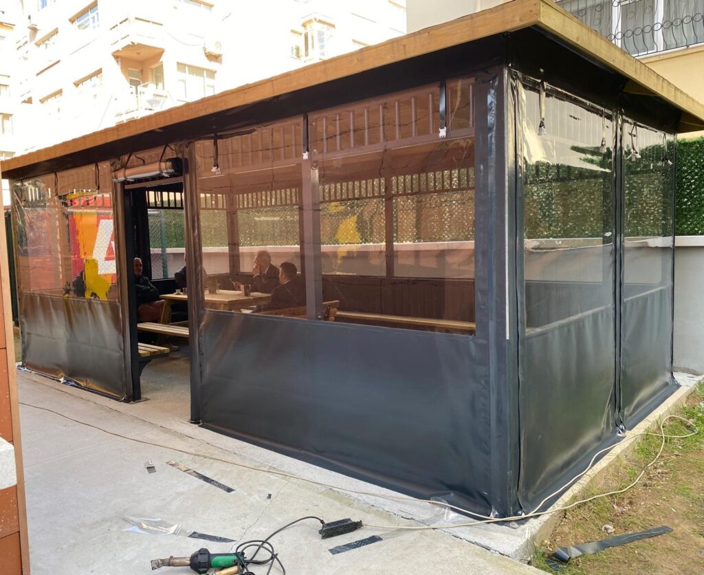 Kamelya Brandası Şeffaf Fermuarlı