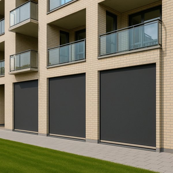 Uzaktan kumandalı zip perde sistemi otomatik motorlu ana görsel