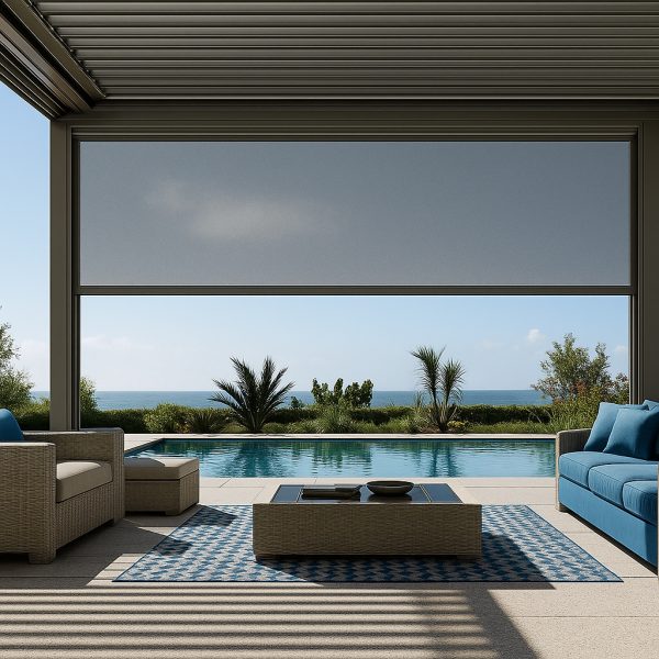 Zip perde kumaş dokusu ışık geçirgenliği detayı