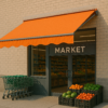 Mafsallı market tentesi