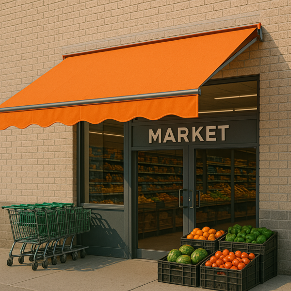 Mafsallı market tentesi