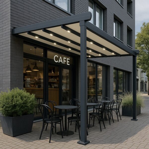 Otomatik Tente Pergola Cafe