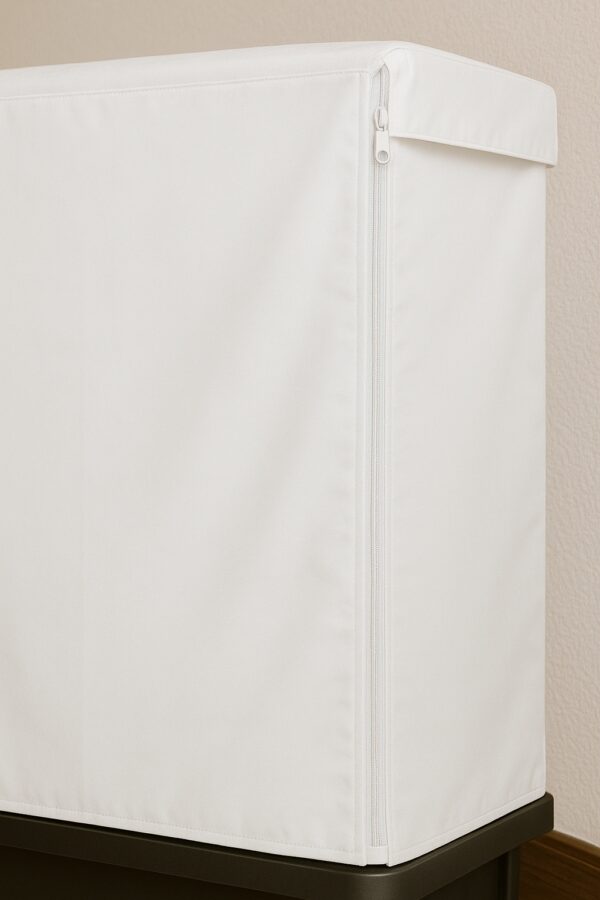 Otel Kat Görevlisi Raf Koruma Brandası Kılıfı 2 Otel raf brandası beyaz