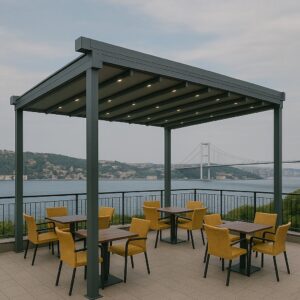 SkyView Otomatik Tente 500x500 Cm Modeli Ürün Görseli