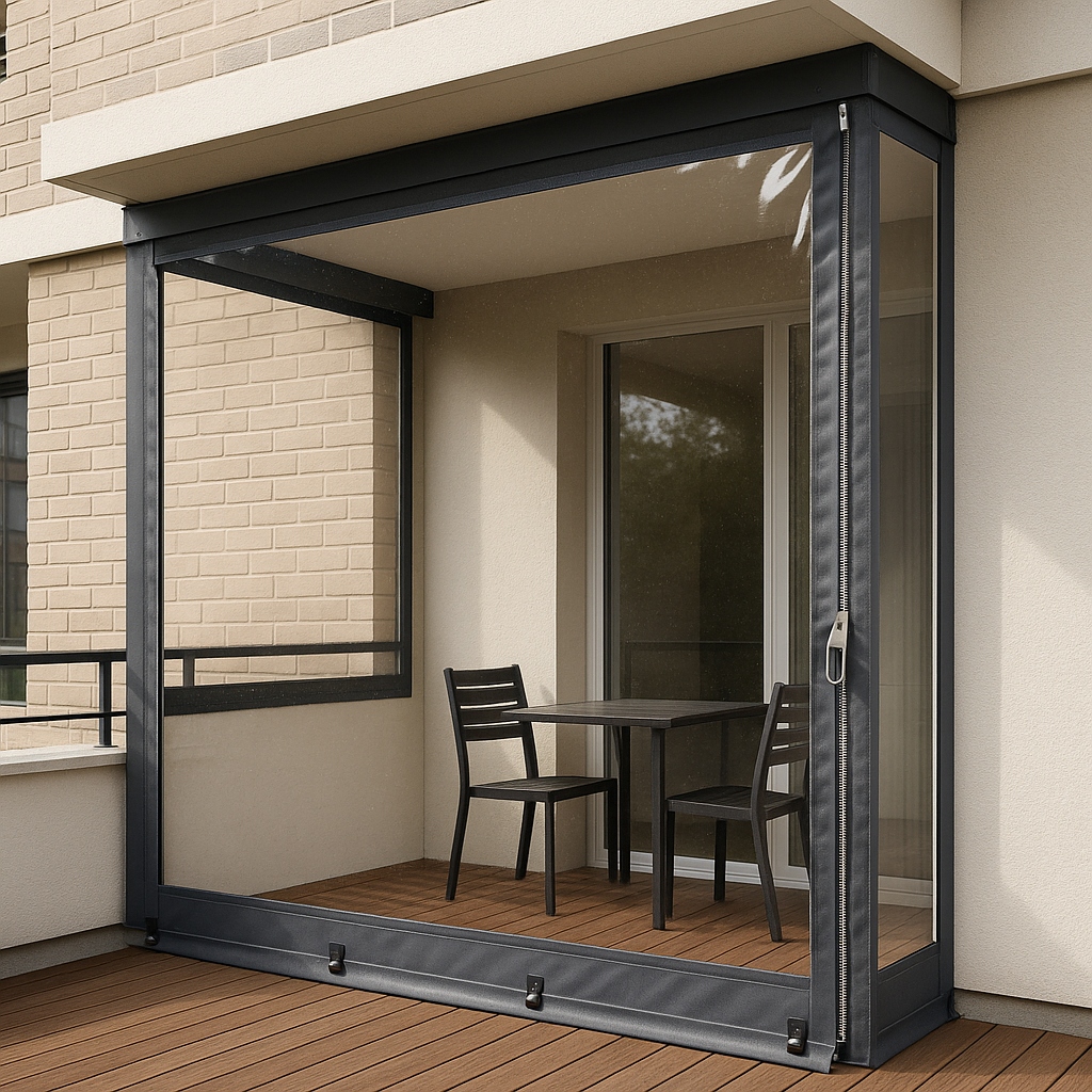 Fermuarlı Şeffaf Branda Balkon Kapama Sistemleri