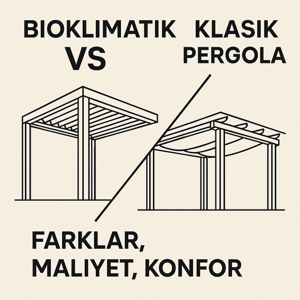 Bioklimatik Pergola ile Klasik Pergola Arasındaki Fark Nedir?
