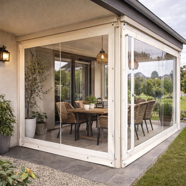 Seffaf balkon perdesi brandasi